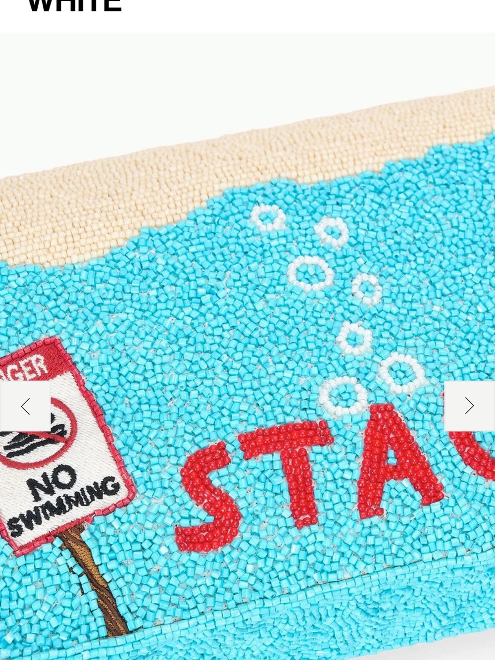 STAUD Great White Beaded Timmy Bag - Brand New, Still in the Original Packaging - Picture 6 of 7
